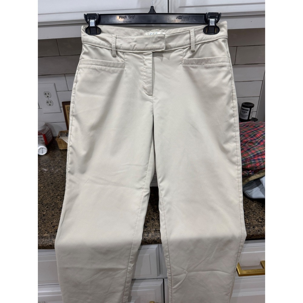 Lady Hogan Womens Khaki Golf Pants‎ Beige Performance Trousers Size 4